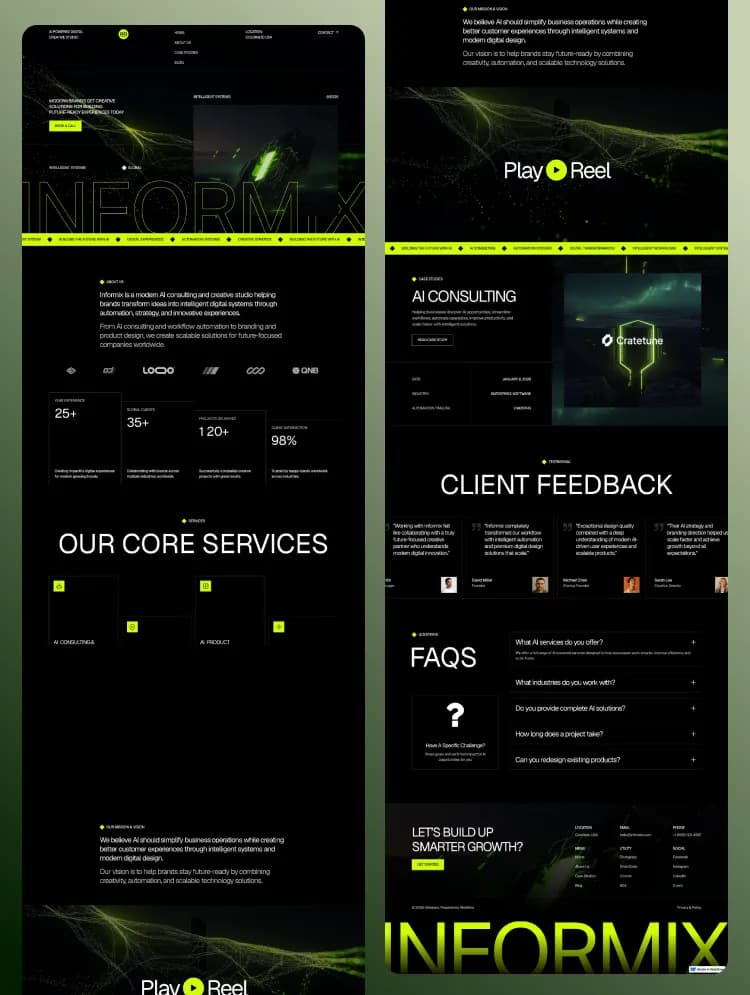 Informix Webflow template