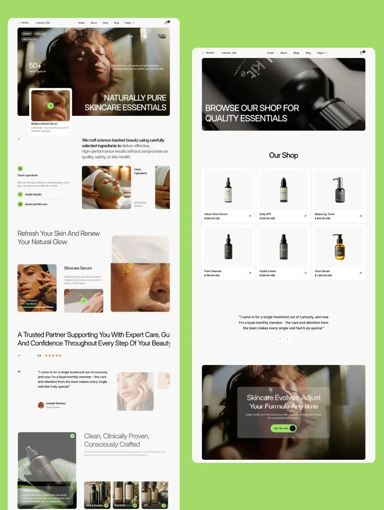 Nuvera Webflow template