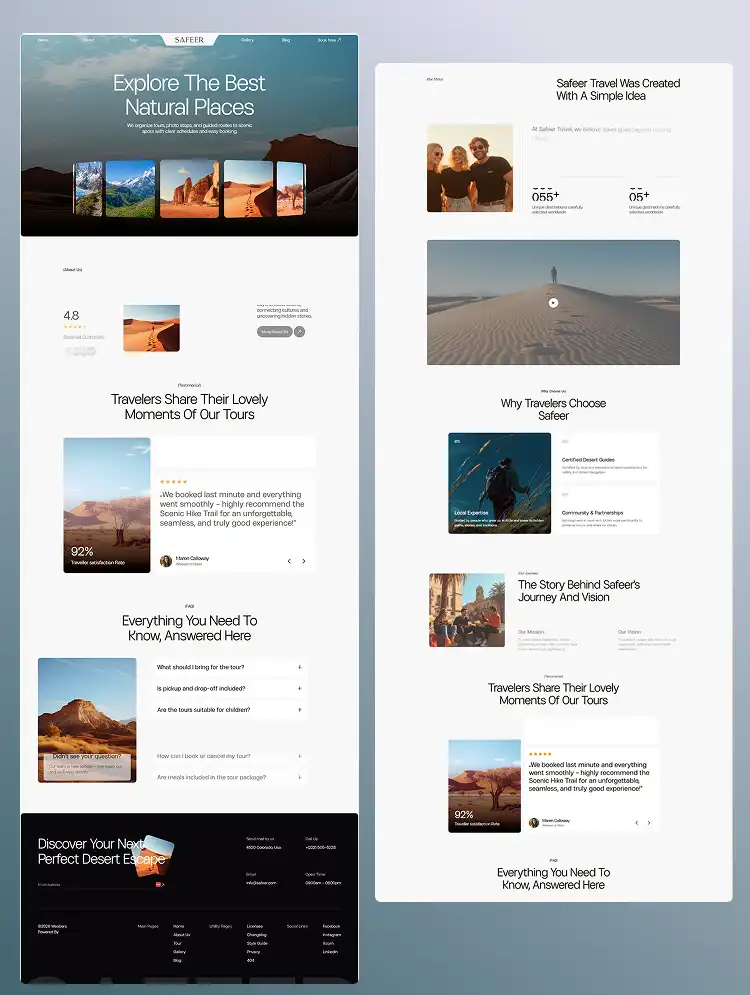 Safeers Webflow template